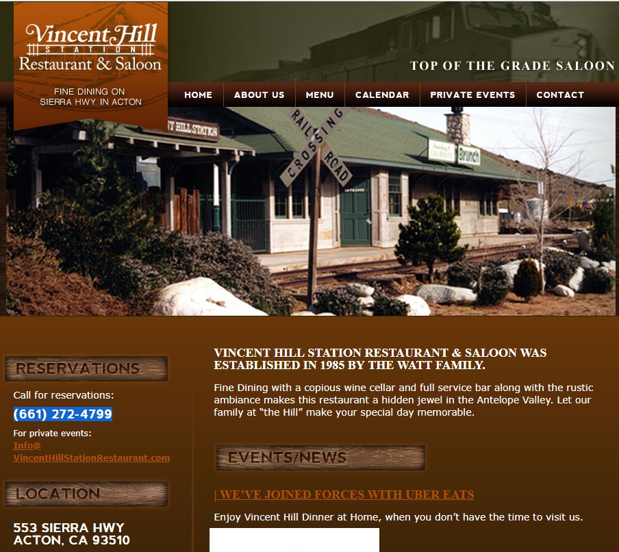 Vincent Hill Station Restaurant